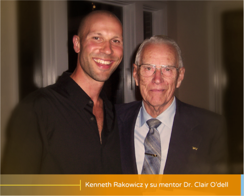 Kenneth Rakowicz y su mentor Dr. Clair O'dell